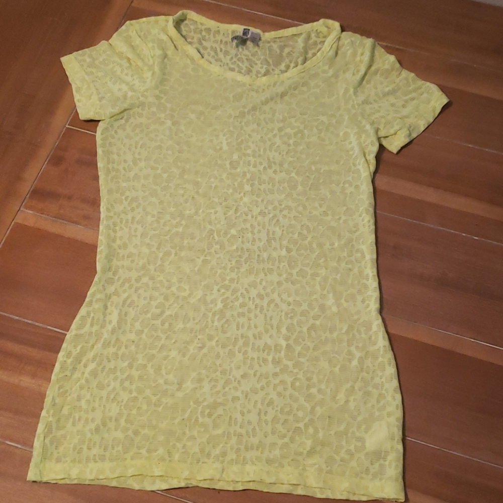 Leopard burnout top